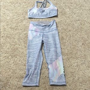 WITH Peloton Set in Opal color Sports bra small, pants medium